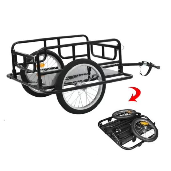 Bicycle Cargoes Trailer Utility with Connector 50kg Load Bearing Wagon Carrier - Image 2