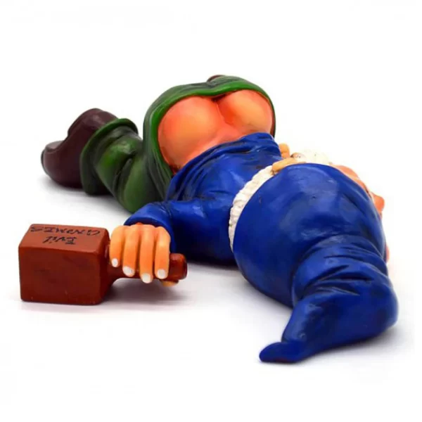 Drunk Garden Gnome Outdoor Statue Garden Gnomes - Image 4