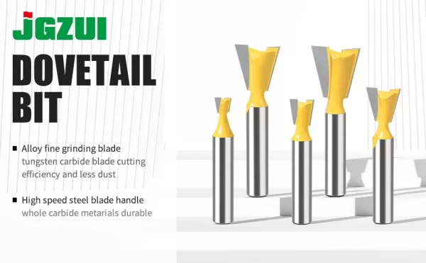 1Pcs 6mm 12mm Shank Dovetail Joint Router Bits Set Dovetail Joint Router Bits Set - Image 27
