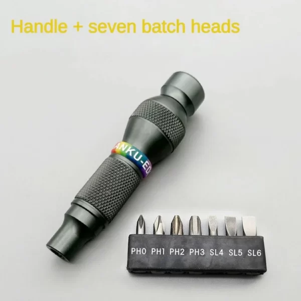 Professional Precision Screwdrivers Edc Torque Precise Ratchet Aluminum Handle Mini Electrician Tool - Image 7