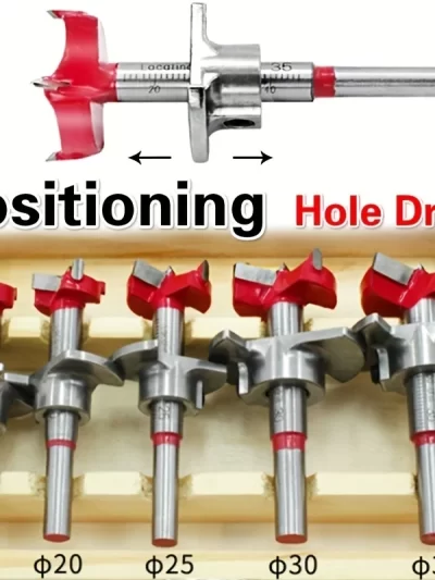 Woodworking Hole Opener Set Positioning Hard Alloy Flat Wing Drill Adjustable Hinge Hole Expander 15-35mm