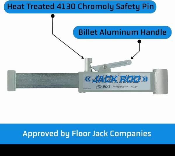 AGM Products Jack Rod - Easy to Use Floor Jack Safety Tool. Rated for 2 Tons - Image 5