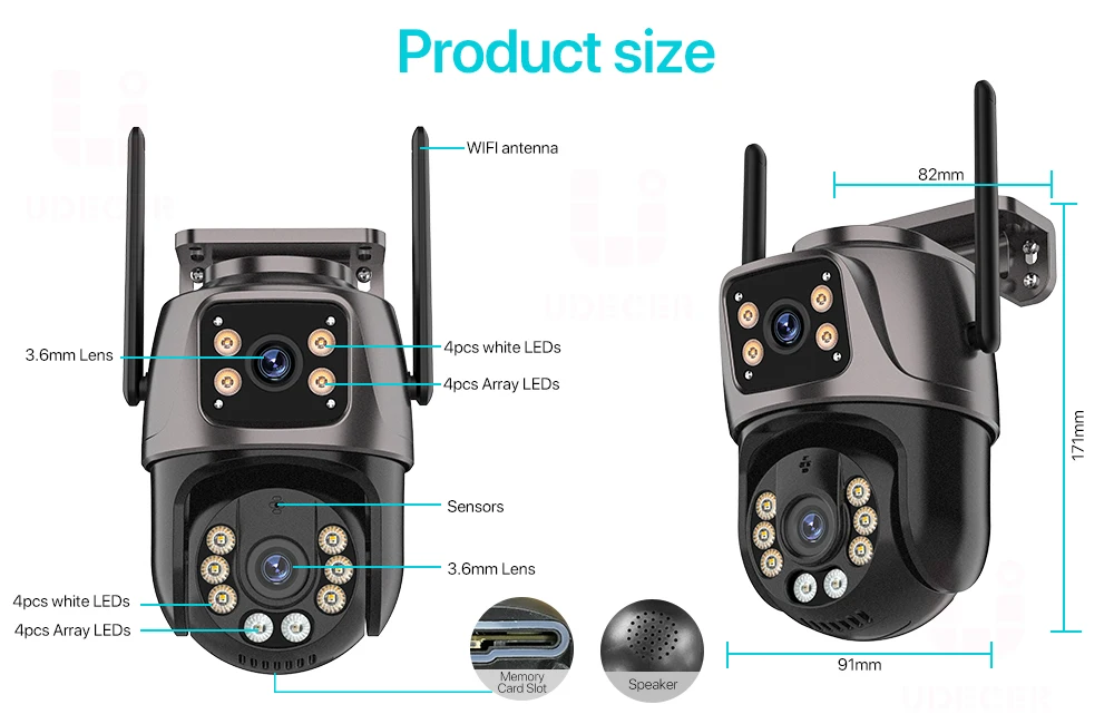 4K 8MP HD Wifi PTZ Camera Outdoor 4MP - Image 24