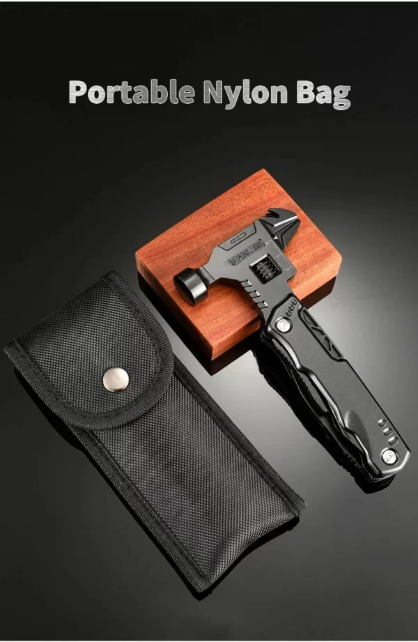 New Multifunctional Wrench Hammer Knife Pliers Survival Tool Stainless Steel Multi-tool Knife - Image 24