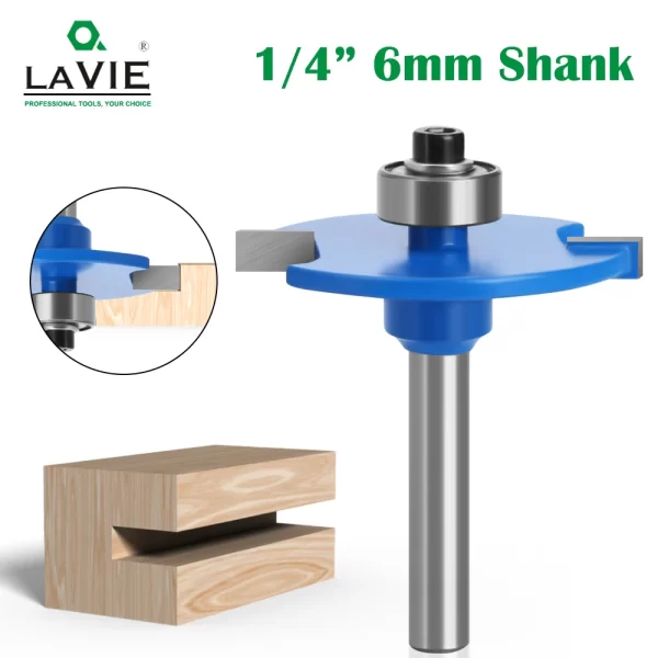 1pc 6mm 6.35mm Shank T-Sloting Biscuit Joint Slot Cutter Jointing Slotting Router Bit