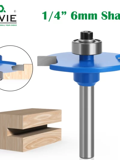 1pc 6mm 6.35mm Shank T-Sloting Biscuit Joint Slot Cutter Jointing Slotting Router Bit