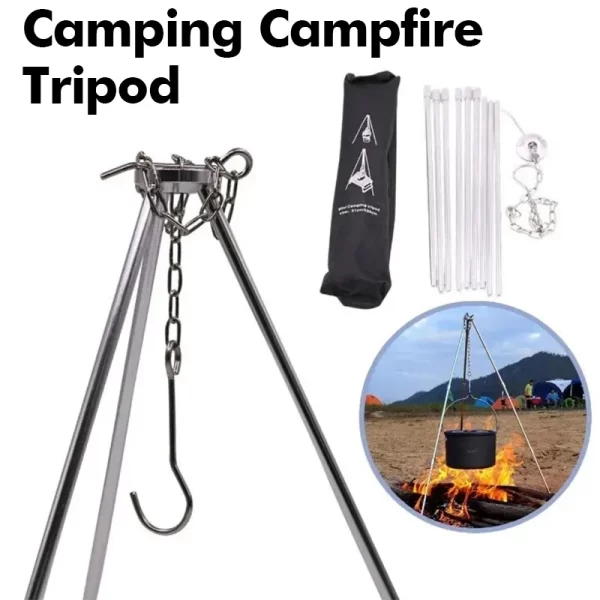 Outdoor Portable Folding Barbecue Stove Camping Picnic Stainless Steel Barbecue Frame