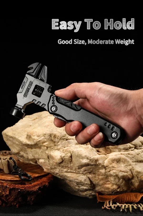 New Multifunctional Wrench Hammer Knife Pliers Survival Tool Stainless Steel Multi-tool Knife - Image 9