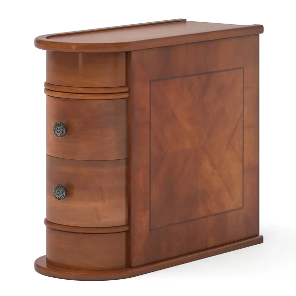 Tribesigns End Table Round Solid Wood Sofa Bedside Narrow Bedroom Side Table - Image 5
