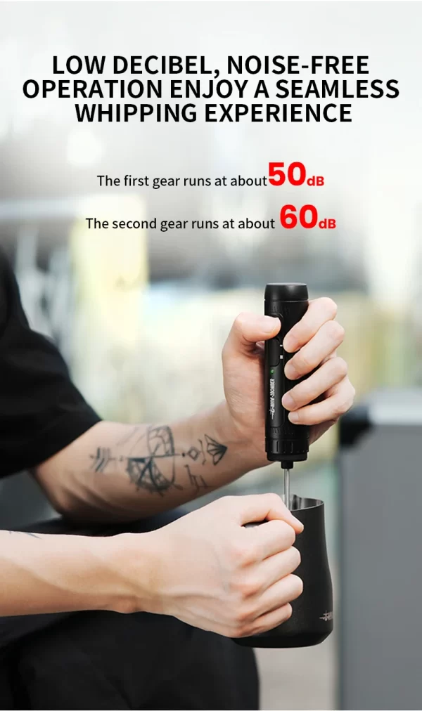 MHW-3BOMBER Electric Milk Frother Portable Handheld Milk Foamer USB Rechargeable - Image 25
