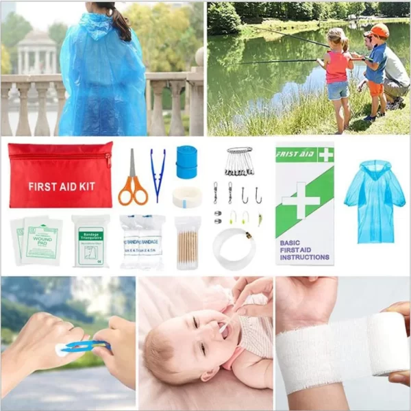 Survival First Aid Kit Survival Full Set Molle Outdoor Gear Emergency Kits Trauma Bag - Image 5