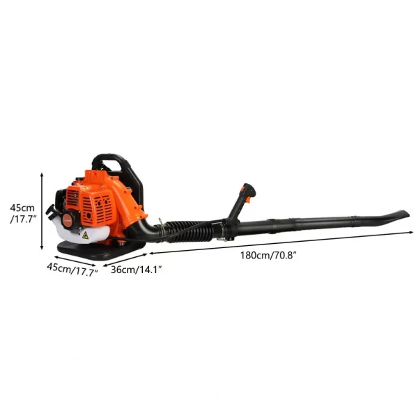 52CC Gas Powered Backpack Leaf Blower 2 Stroke Strong Wind Snow Blower 550 CFM Garden Yard Power Tools - Image 6