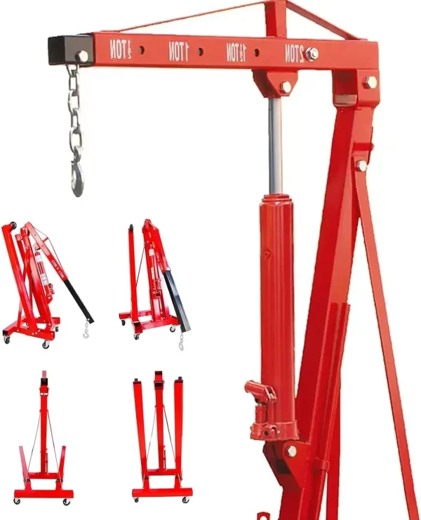 Engine Hoist 2 TON Folding Hydraulic Engine Motor Hoist Cherry Picker