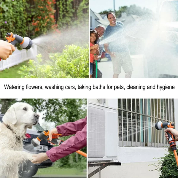Watering Gun Garden 8 Modes High Pressure Sprayer - Image 4