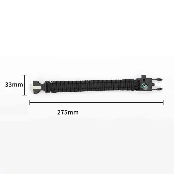 Outdoor  Survival Umbrella Rope SOS Bracelet Emergency Rescue Bracelet Compass - Image 2