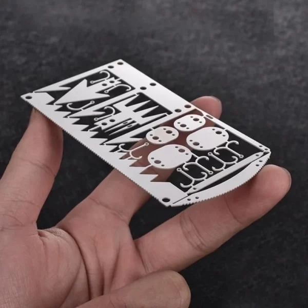 Outdoor Camping Outdoor Multifu Equipment Survival Tools Stainless Steel Card - Image 12