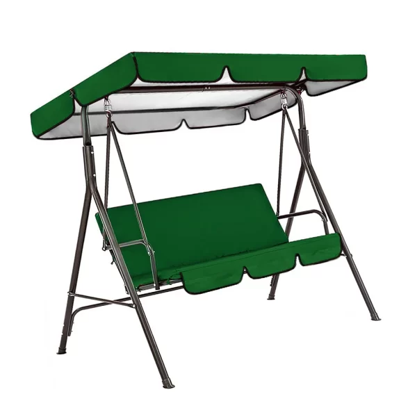 2pcs/set 210D Patio Swing Cover Set Waterproof UV-resistant Swing Canopy Seat Top Awning 190*132*15cm - Image 10