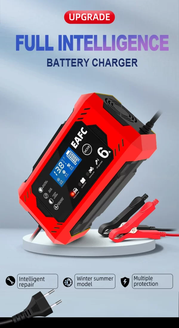 Car Battery Charger 12V 6A Intelligent Fast Charging - Image 10