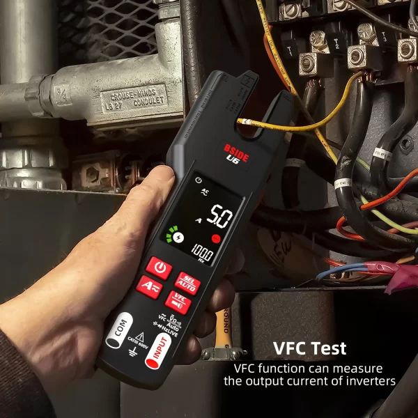 BSIDE U6 Professional Digital Clamp Meter 600A AC DC Pliers Voltmeter Electrical Tester - Image 10