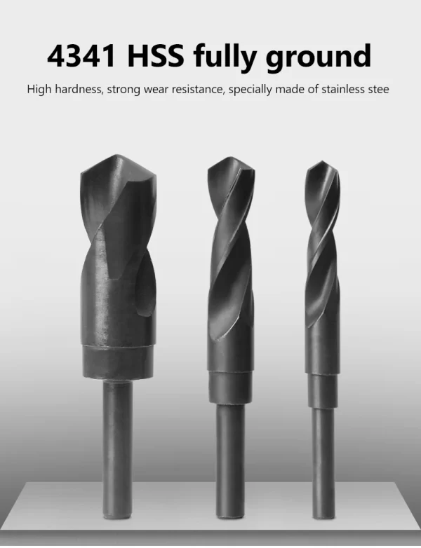 Twist Drill Bit 1PC 12mm-40mm 1/2" inch Dia Reduced Shank HSS Twist Drill Bit 12/13/14/15/16/17/18/19/20/21/22/23/24/25/26/28/30 - Image 7