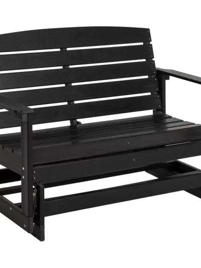 2-Person Outdoor Glider Bench Patio Double Swing Rocking Chair