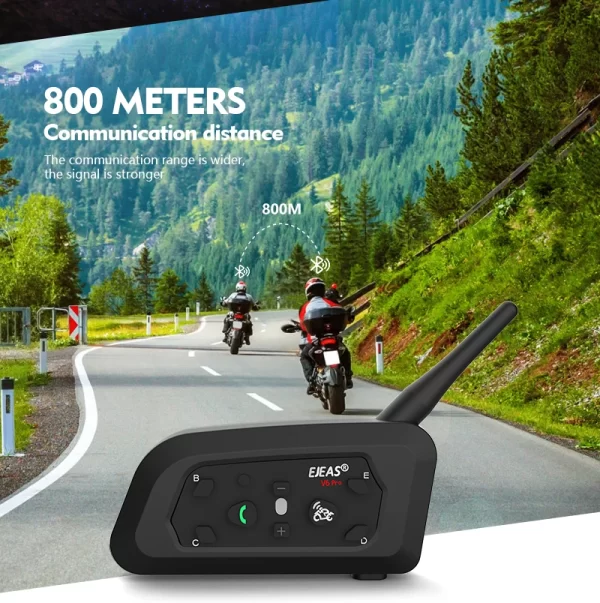 EJEAS Only Official Oversea Store V6PRO+ Motorcycle Intercom Helmet Bluetooth5.1 - Image 9