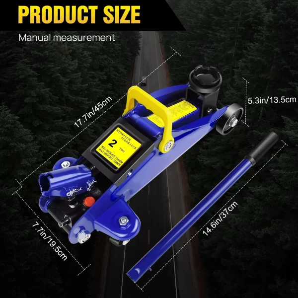 BRIEFNESS 2 Ton Hydraulic Trolley Steel Jack - Image 5