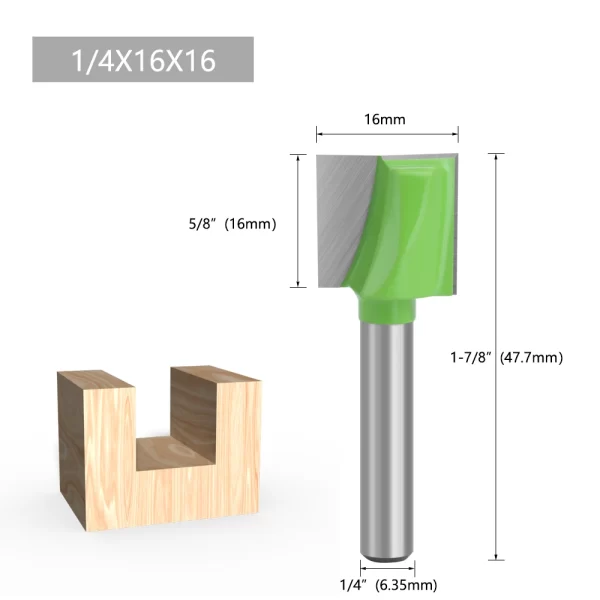 LAVIE 1/4 Shank Cleaning Bottom Bit Straight Router Bit Set - Image 14
