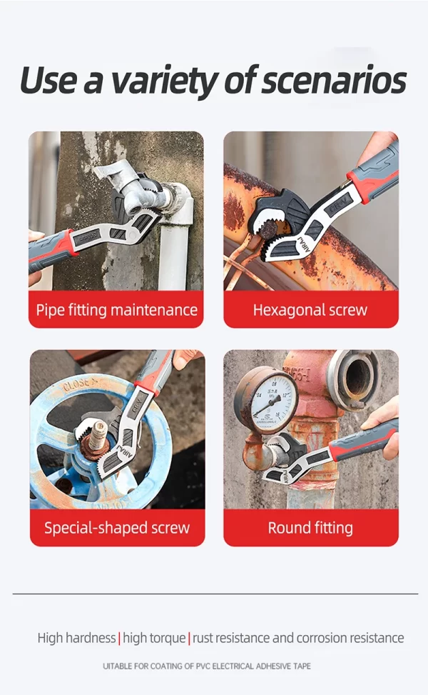 AIRAJ Universal Wrench Multi-Function Adjustable Wrench - Image 11