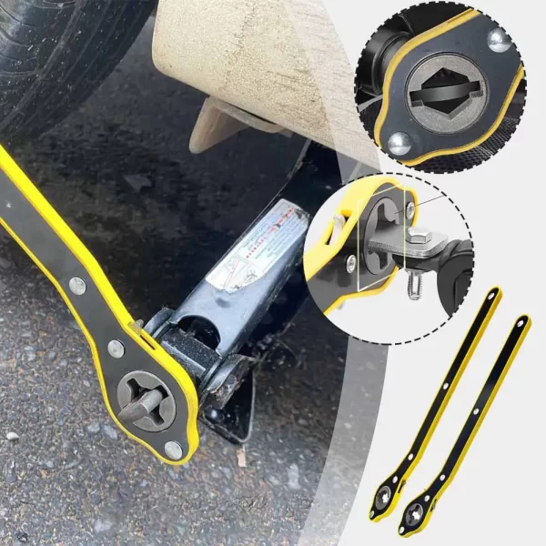 Car Labor-saving Car Jack Garage Tire Wheel Lug Wrench Scissor Handle Labor-Saving Wrench - Image 2