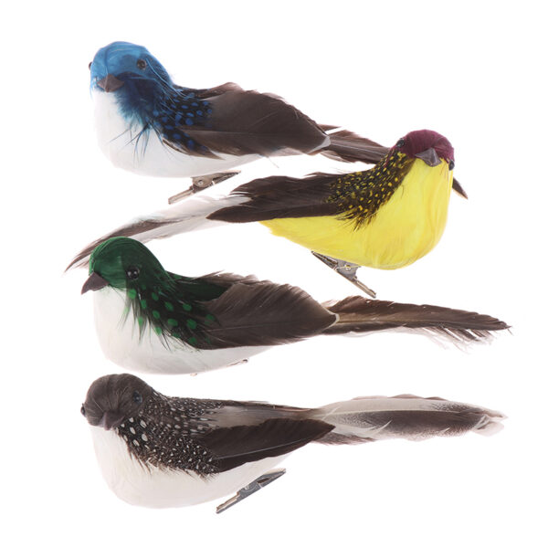 1PC Artificial Feather Bird Garden Floral Decoration Bird Foam Feather Products Fake Sparrow - Image 22