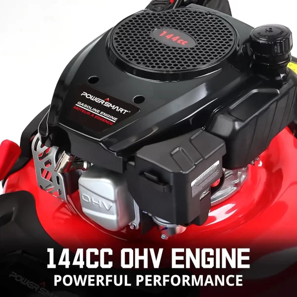 Gas Lawn Mower 21-Inch 144cc OHV Engine 3-in-1 Push Mower with Bagging - Image 2