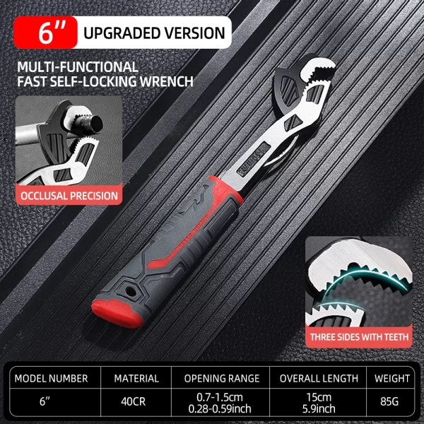AIRAJ Universal Wrench Multi-Function Adjustable Wrench - Image 8