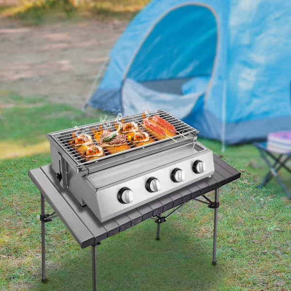 BBQ Propane Gas Stove Grill Stainless Steel Patio Garden Barbecue Grill - Image 4