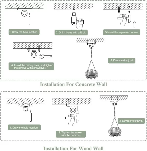 Hammock Chair Outdoor Garden Chair Hanging Hammock - Image 16