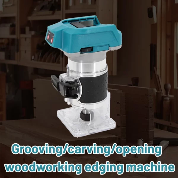 Woodworking Electric Trimmer Brushless Trimming Machine Wood Router Makita 18V Battery