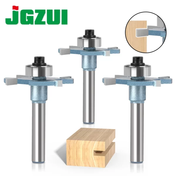 Wood Router 1/4in 6mm Shank Straight End Mill Trimmer Cleaning Flush Trim Corner Round Cove Box Bits