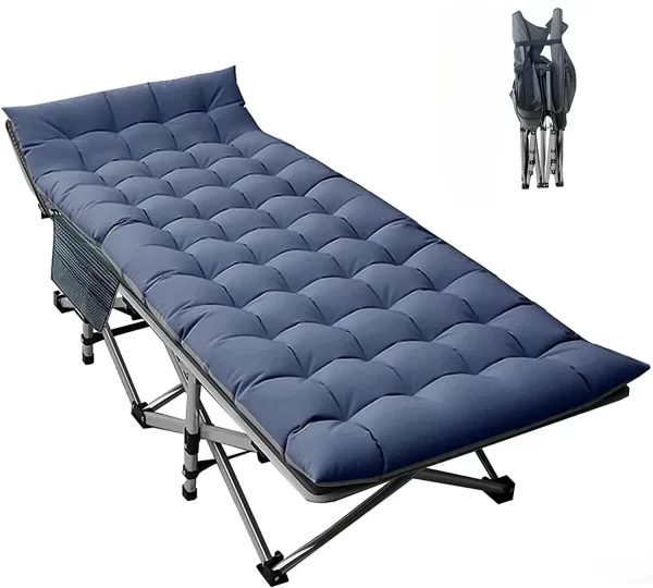 High Quality Portable Outdoor Folding Bed Camping Sleeping Cots Stainless Steel Pipe