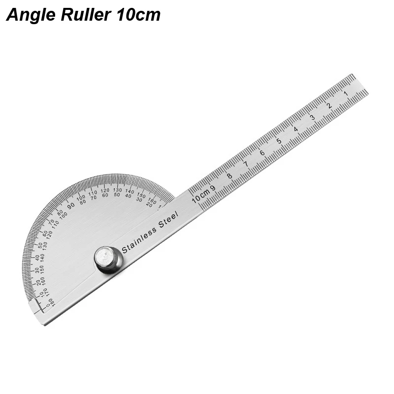 Angle Meter Measure Protractor Ruler Metal Finder 180 Degree Guage - Image 9
