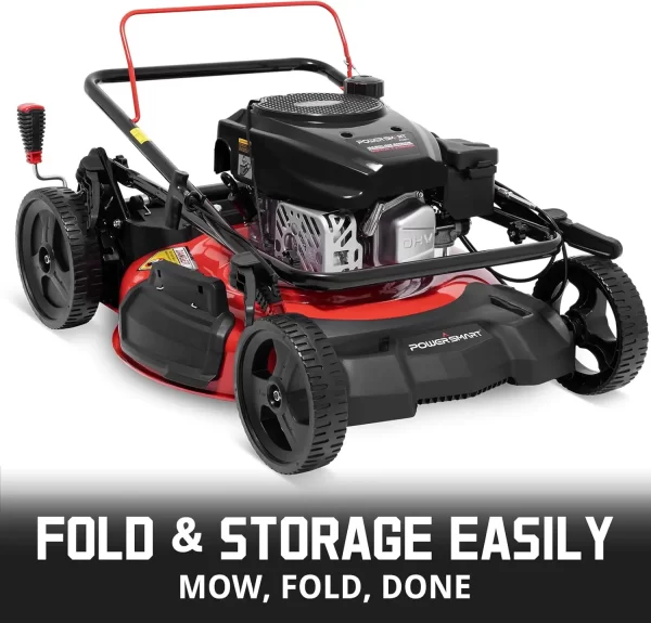 Gas Lawn Mower 21-Inch 144cc OHV Engine 3-in-1 Push Mower with Bagging - Image 6
