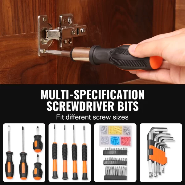 VEVOR Tool Kit Home Repairing Tool Kit with Portable Tool Storage - Image 6