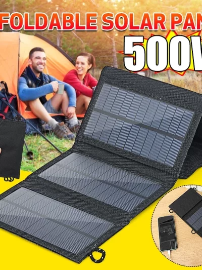 Foldable Solar Panel 500W  Portable Solar Panels Fast Charger