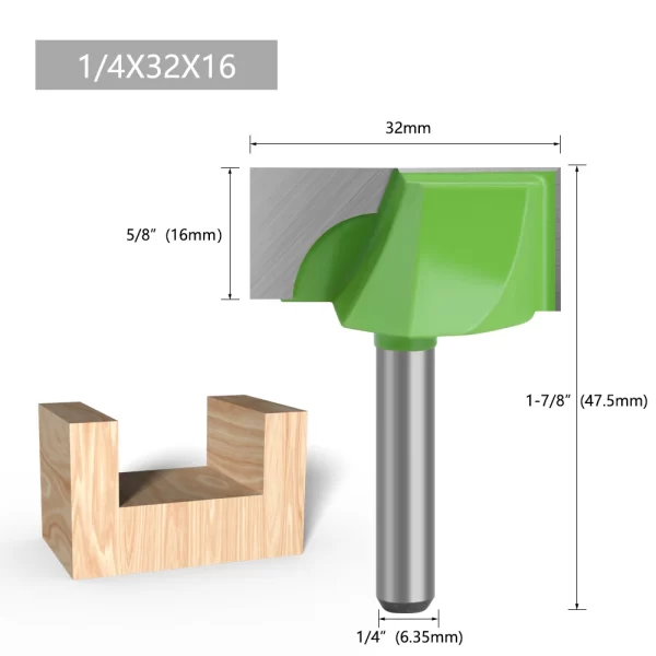 LAVIE 1/4 Shank Cleaning Bottom Bit Straight Router Bit Set - Image 18