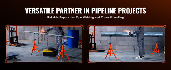 VEVOR Pipe Stand 2500LBS Heavy Duty Pipe Jack Stands - Image 11