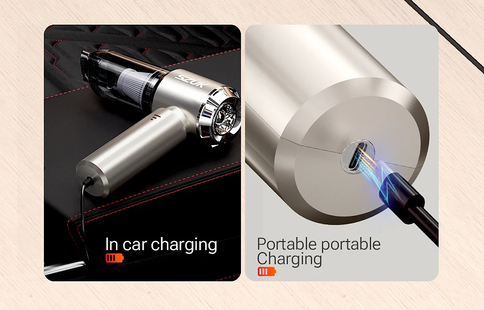 SZUK New Mini Car Vacuum Cleaner 985000Pa Wireless Vacuum Cleaner Powerful Suction - Image 42