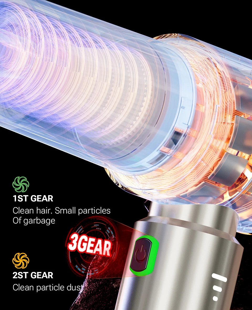 SZUK New Mini Car Vacuum Cleaner 985000Pa Wireless Vacuum Cleaner Powerful Suction - Image 26