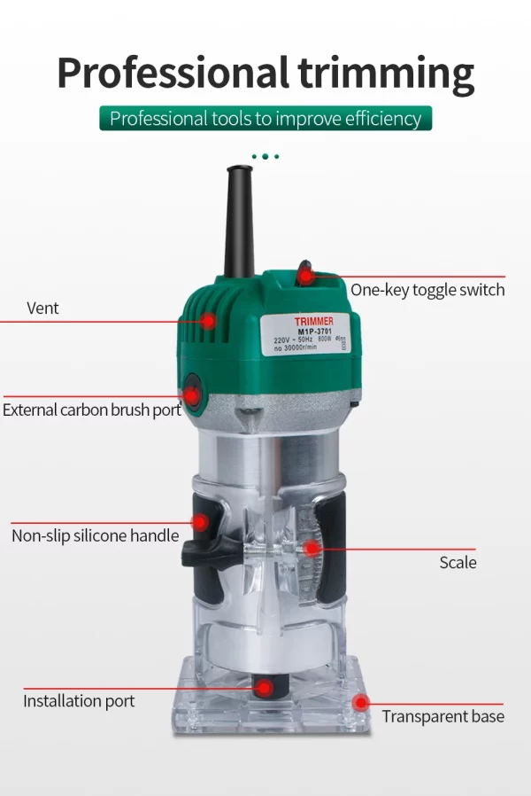 Wood Router Tool Combo Kit Electric Woodworking Machines - Image 16