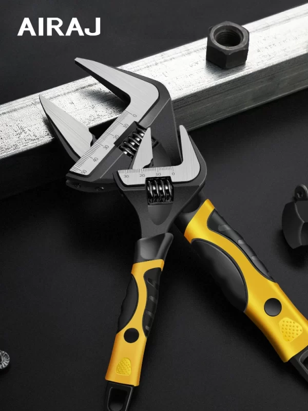 AIRAJ Adjustable Wrench Stainless Steel Universal Spanner Bathroom Wrench - Image 6