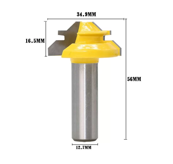 1/2"1/4“ 8mm Shank 45° Lock Miter Router Bit 8*1-1/2 8*1-3/8 - Image 17