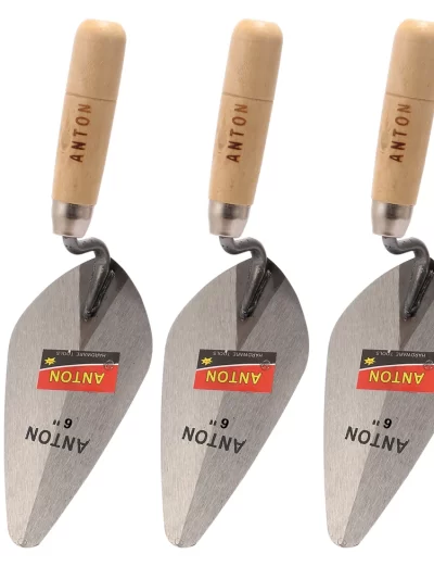 6/7 Inch Construction Tools Putty Knife Brick Trowel Laying Carbon Steel Blade Pointing Plaster Tool Carbon Steel Trowel  Tools